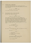 Moe Howard's 30pp. Script Dated April 1936 for The Three Stooges Film ''A Pain in the Pullman'' -- With Annotation in Moe's Hand -- Very Good Condition